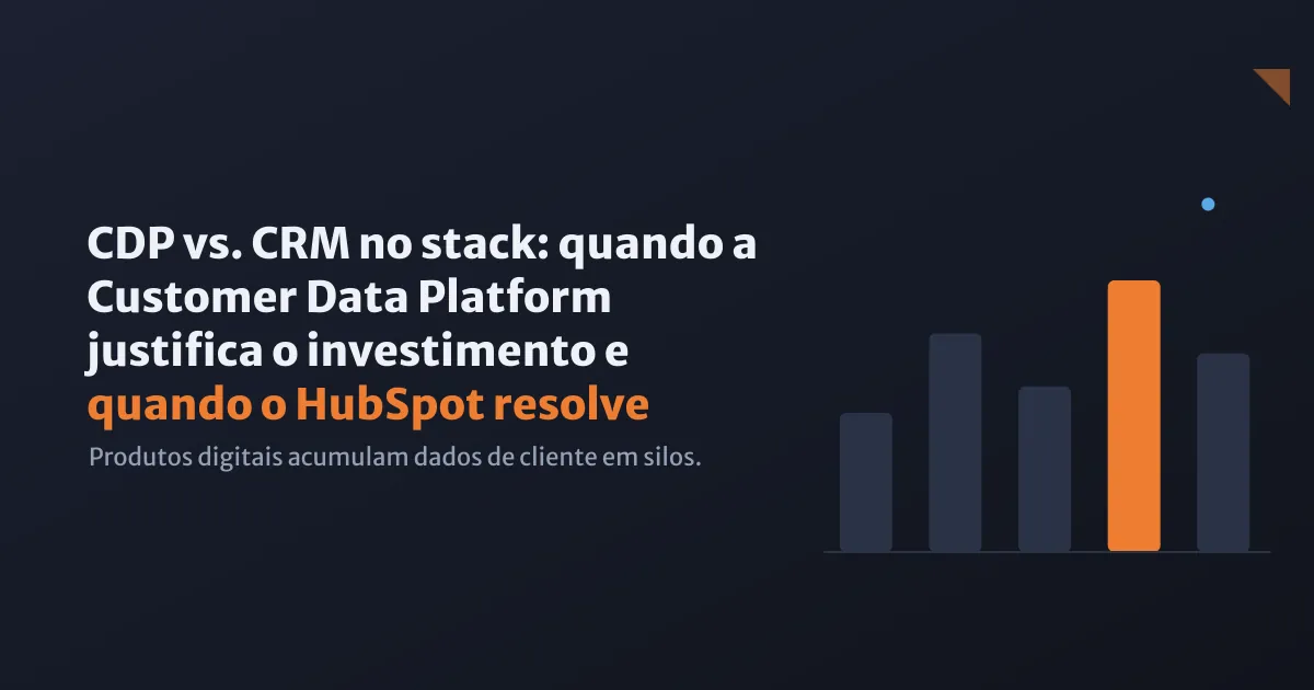 Infraestrutura de dados de cliente com múltiplas fontes fluindo para um hub central, representadas como containers conectados