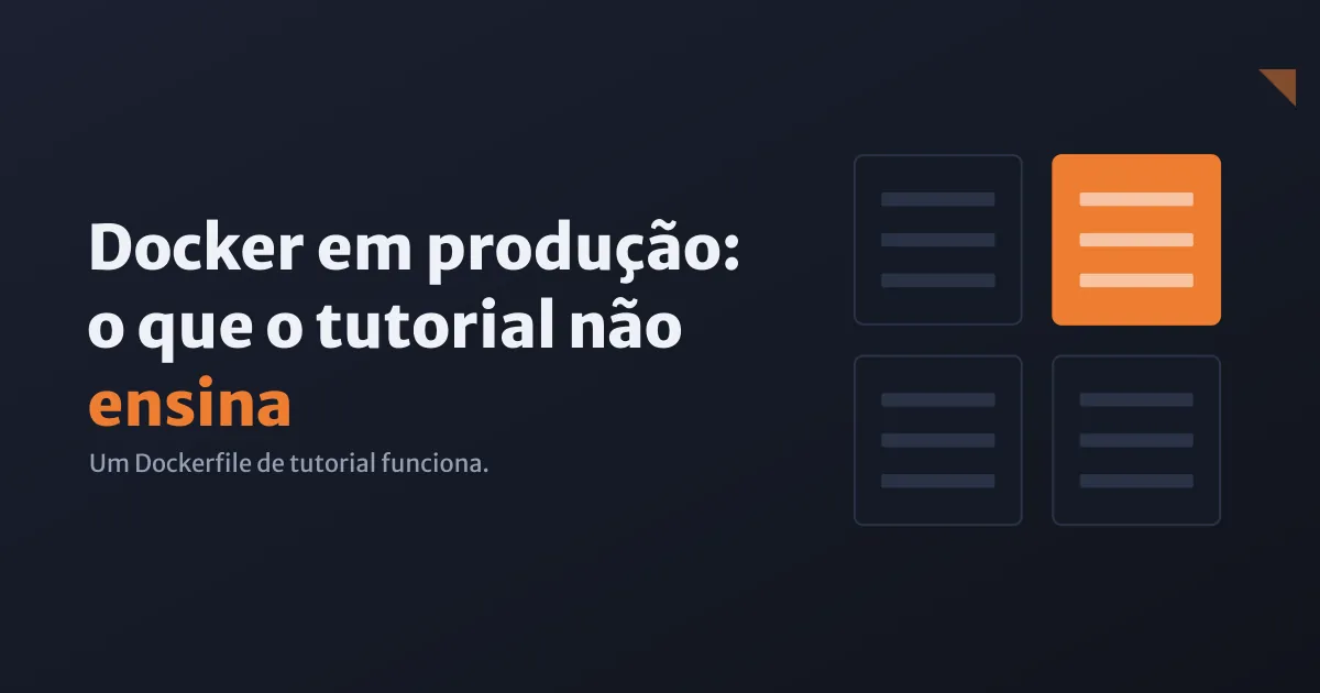Container Docker flutuando sobre infraestrutura de cloud com múltiplas camadas de proteção visualizadas como escudos, conceito de produção e segurança
