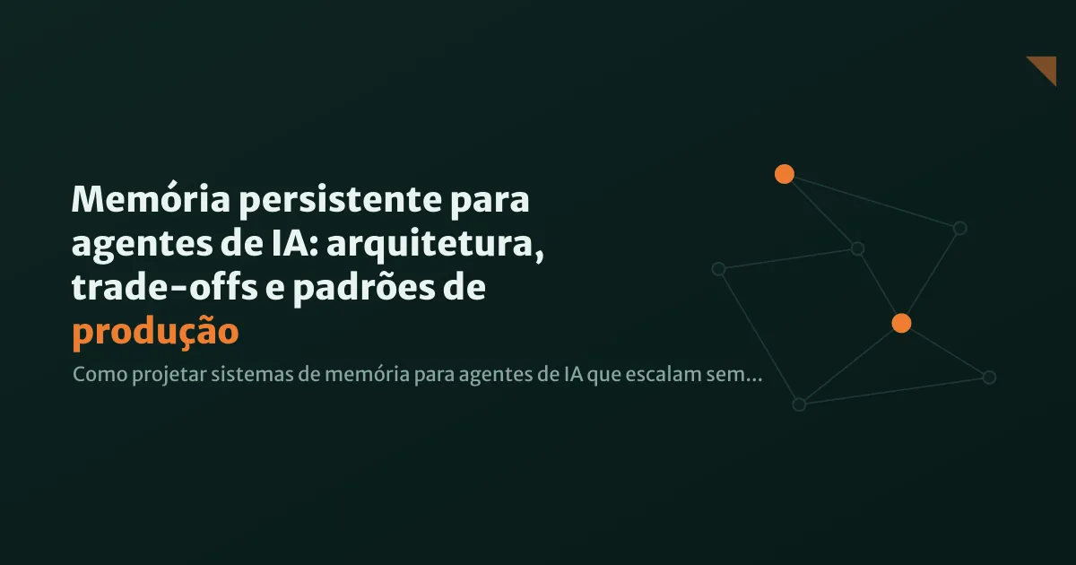 Diagrama abstrato de neurônios conectados por trilhas de dados iluminadas, representando memória distribuída entre camadas de processamento