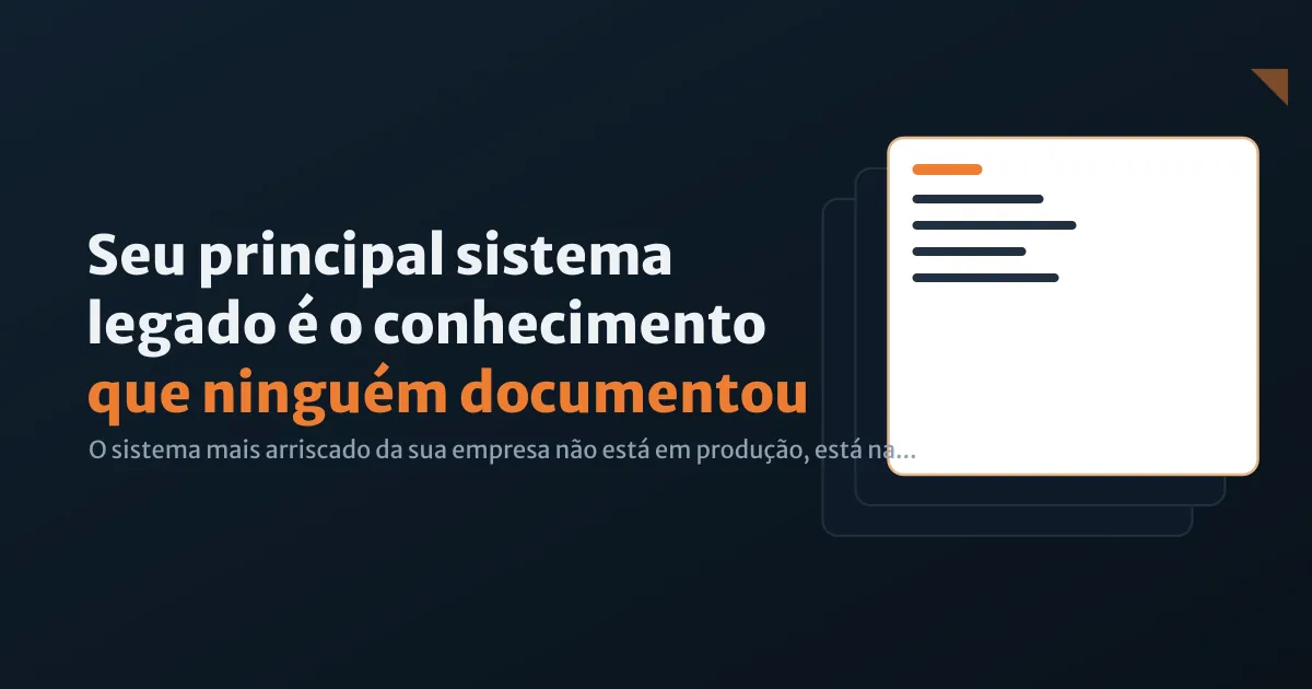 Ilustração de rede de conhecimento conectando nós, representando memória organizacional